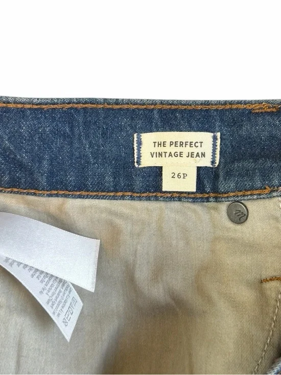Madewell The Perfect Vintage Jean Blue Size 26P #2114 - Picture 6 of 7
